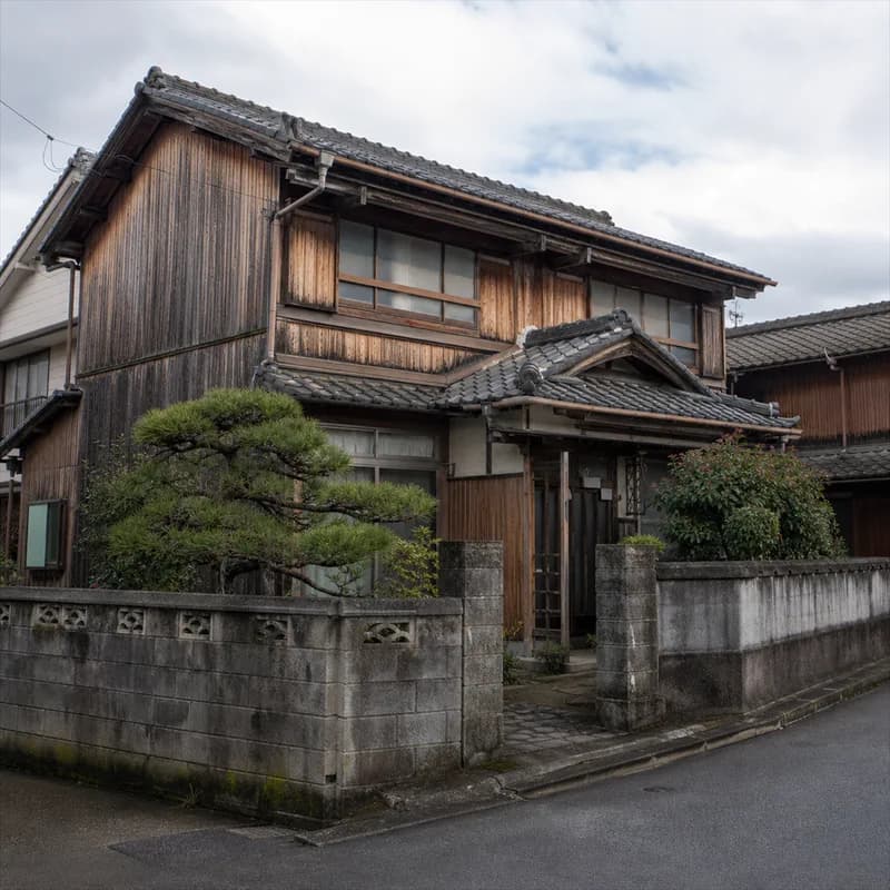 築古の木造家屋の写真
